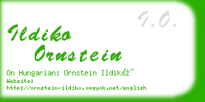 ildiko ornstein business card